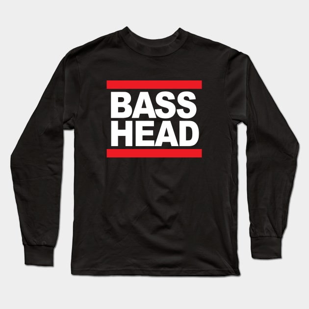 Bass Head or Basshead Massive Long Sleeve T-Shirt by Wulfland Arts